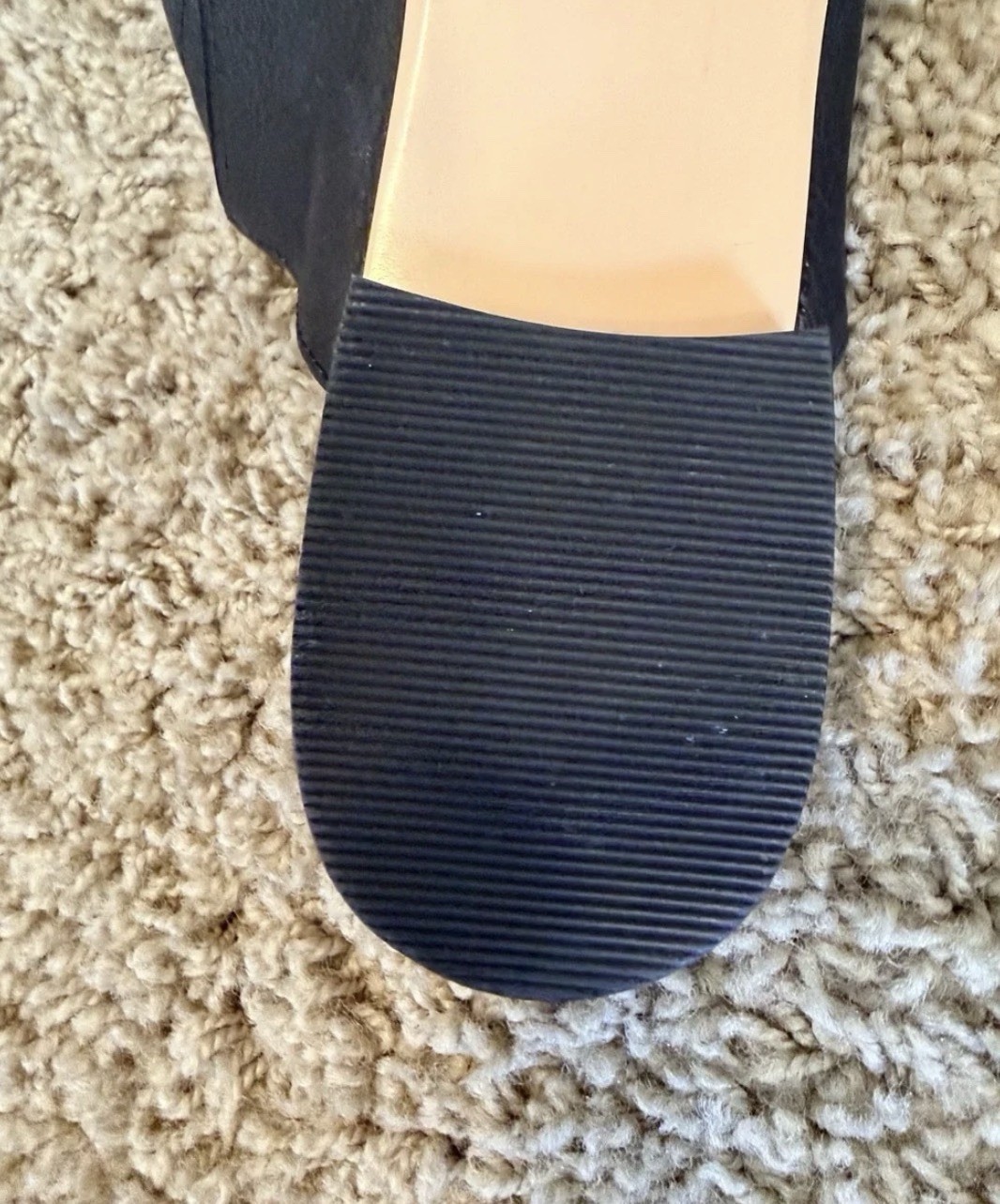 Caslon Luke Black Suede Knotted Flat Mules Size 7 1/2