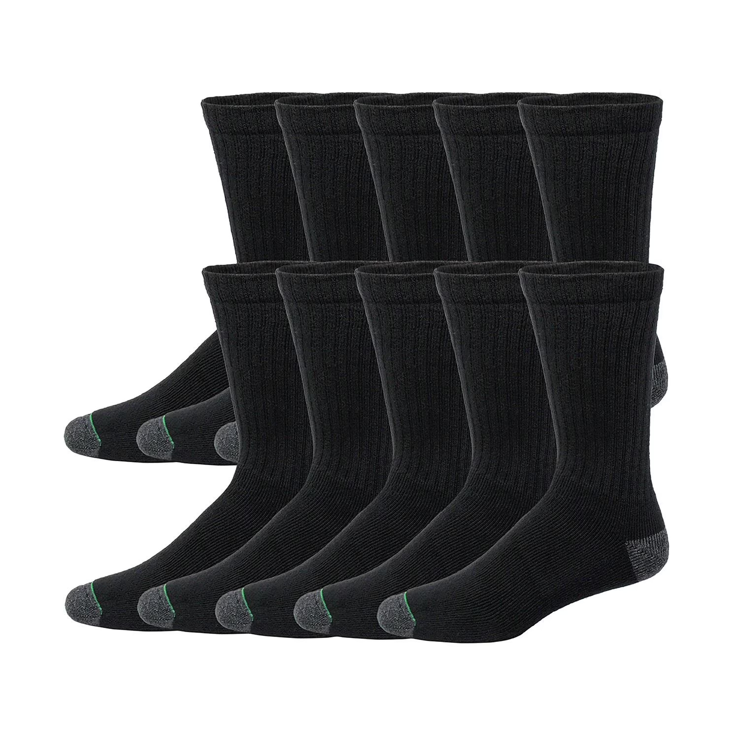 Member’s Mark Sport Crew Socks 10 Pack Athletic Cotton Blend Comfort Unisex.
