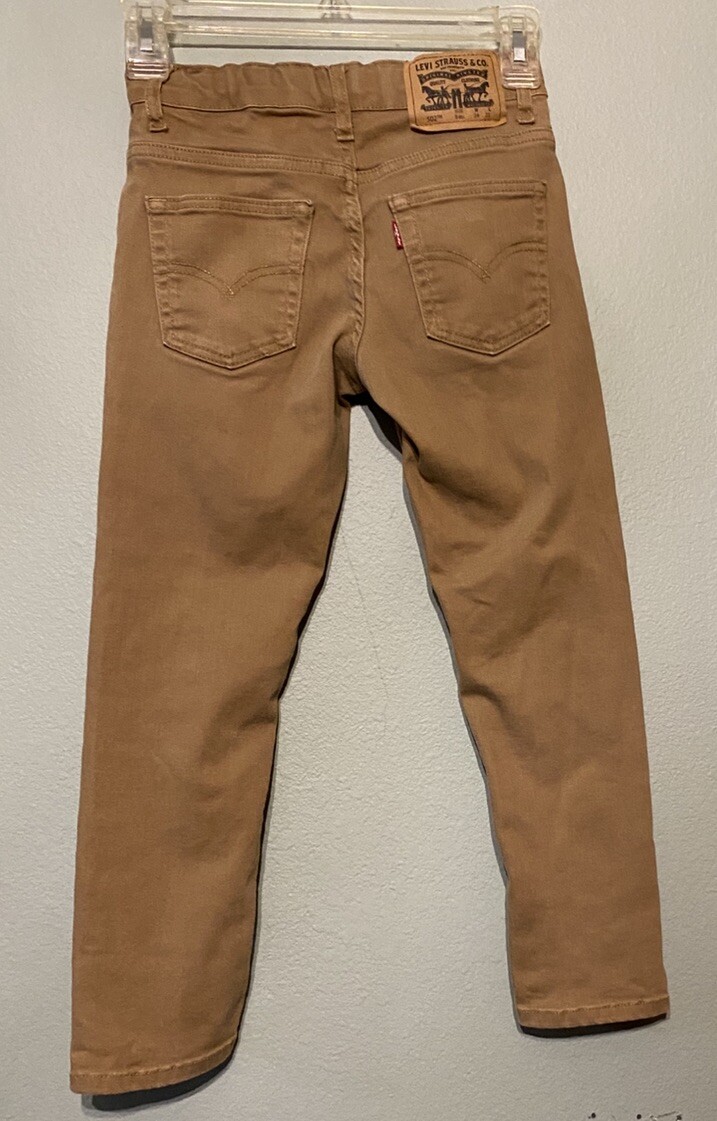 Boy’s Levi 502 Regular Taper 8 Reg W24xL22 Kahki Adjustable Waist