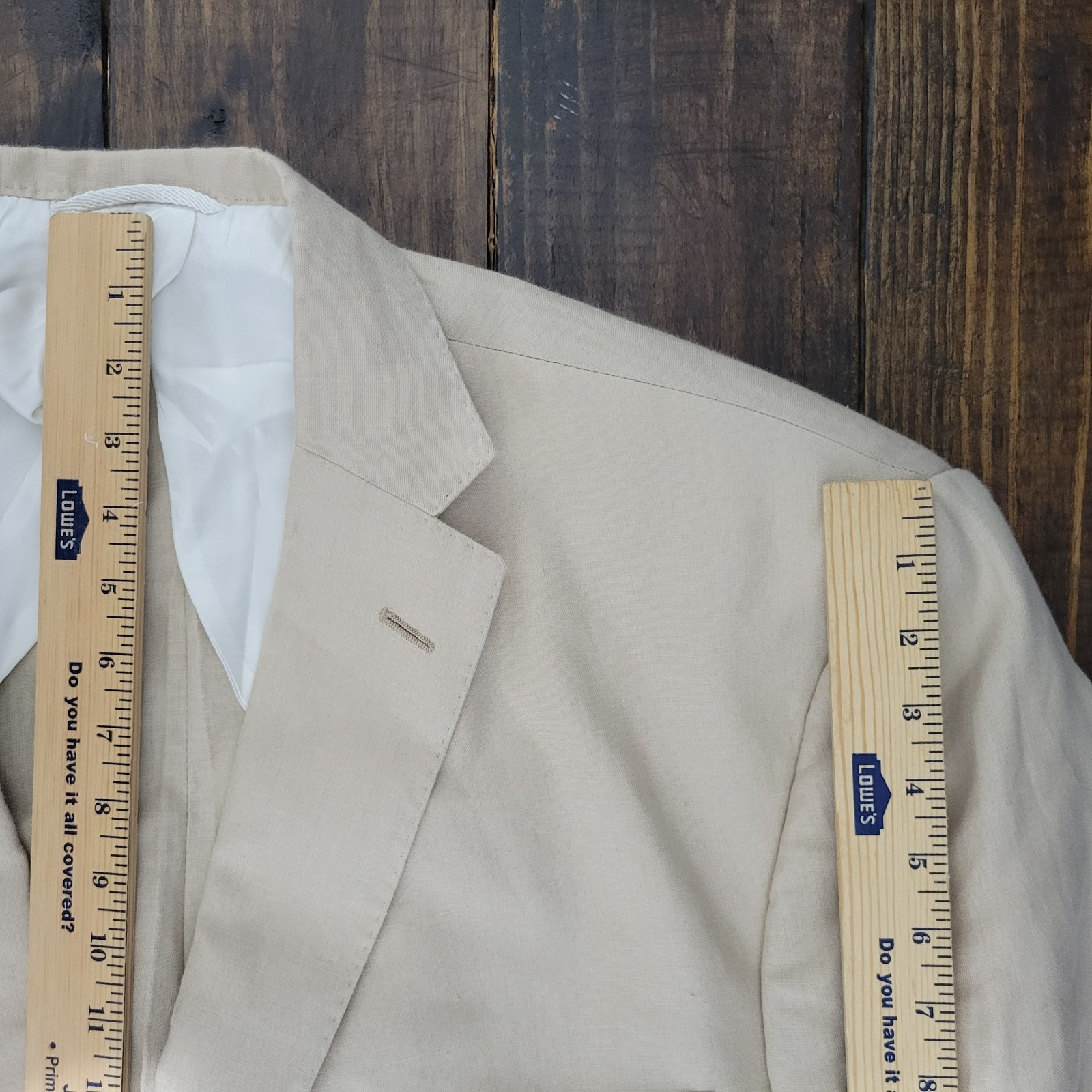 Corporate Image Tom James Men’s Sport Coat Blazer Sugreon Linen 52R SLIM FIT