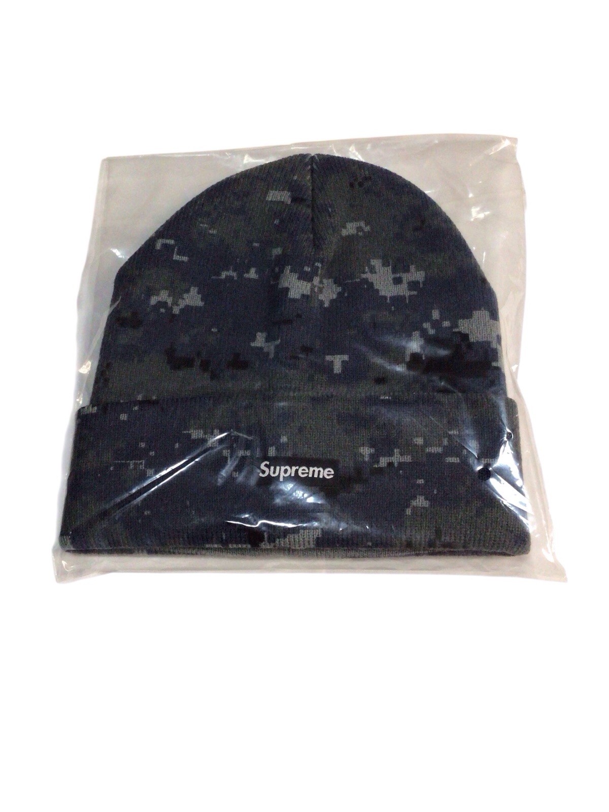 Supreme Digi Camo Beanie Navy F/W 17 New