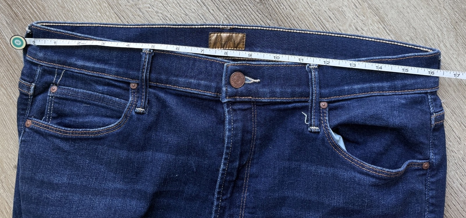 MOTHER Mid Rise Dazzler Ankle Step Fray Jeans Off Limits Wash Women’s 34
