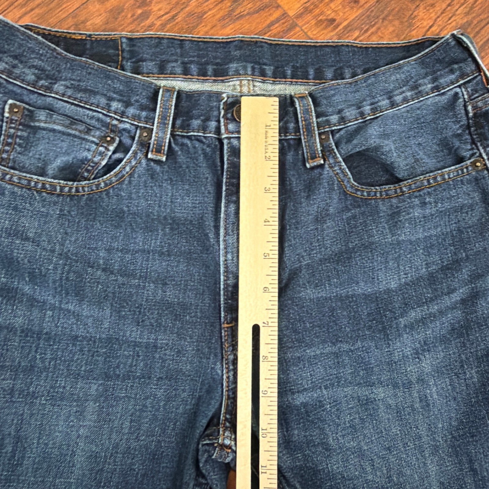 Levis 527 Jeans Mens 32 Boot Cut Slim Fit Mid Rise 100% Cotton Denim Cowboy