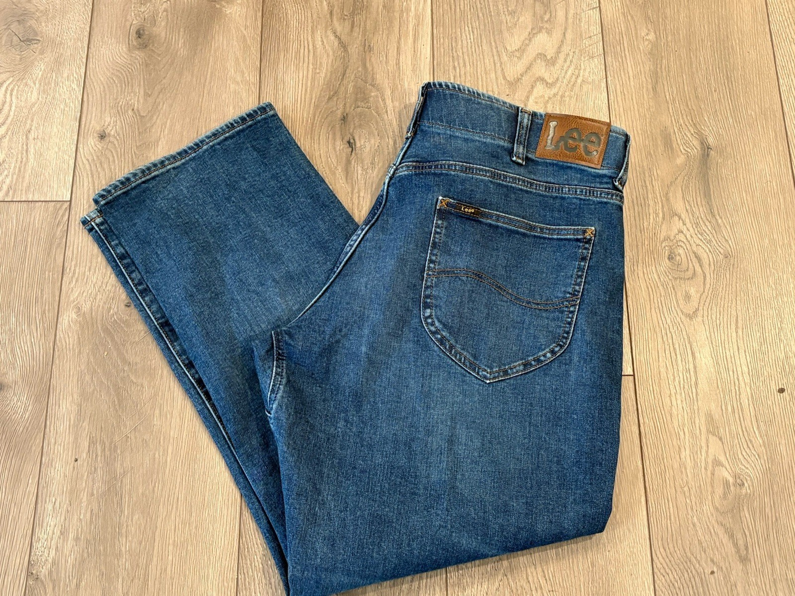 Lee Extreme Motion MVP Denim Jeans Men’s 38×29 Blue Athletic Fit
