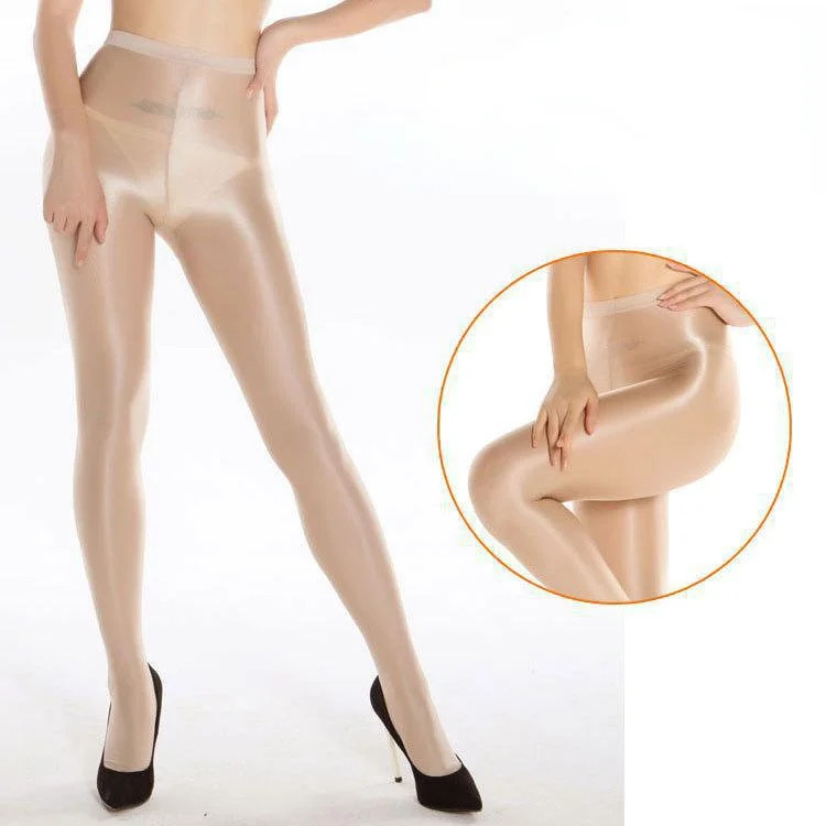 220lbs Super Elastic Pantyhose High Glossy Sheer Shiny Stockings Tights Clubwear