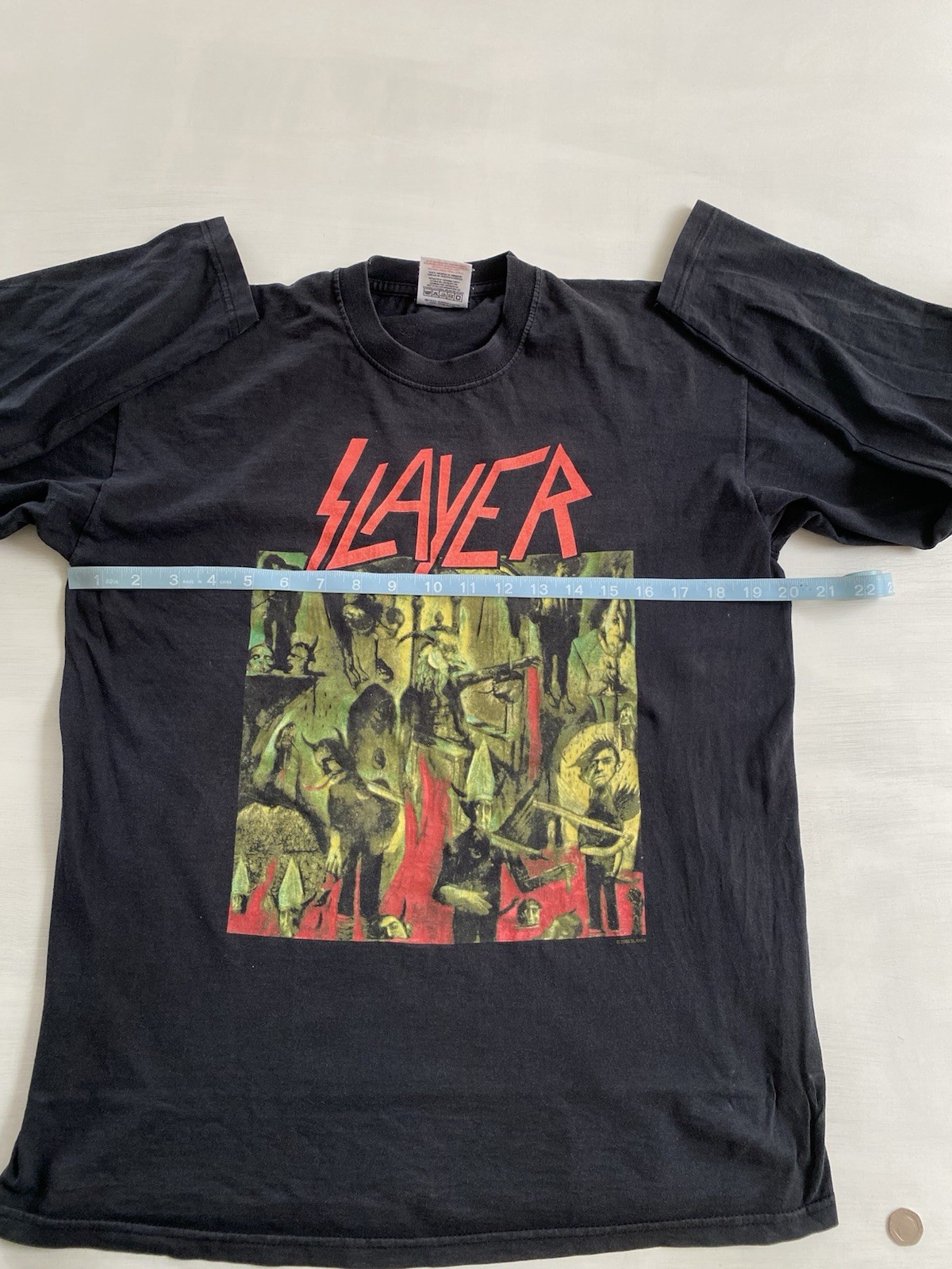 2003 Slayer Reign In Blood Vintage Black Long Sleeve T-Shirt | Size M | Metal