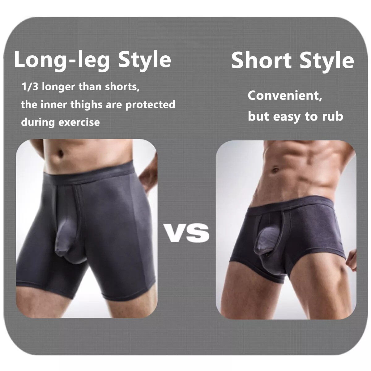 Men Underwear Separate Penis Ball Pouch Seamless Stretchy Boxer Shorts Briefs US