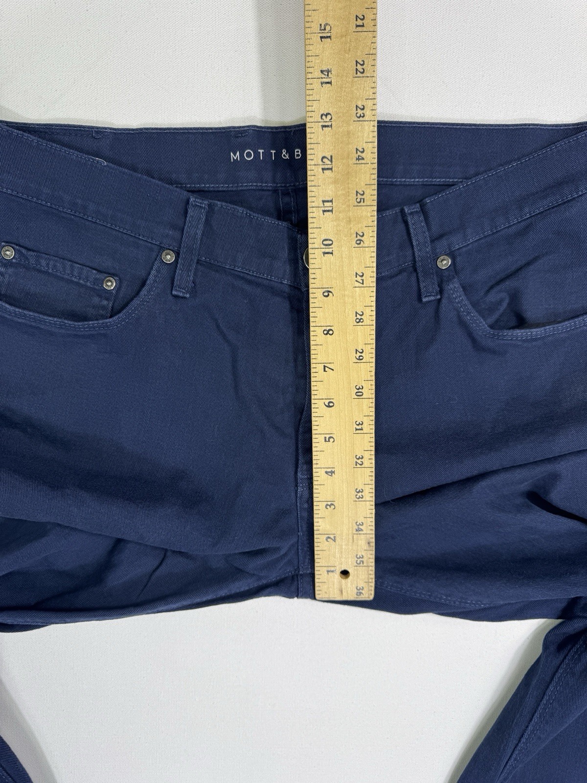 Mott and Bow Straight Straight Mercer Jeans Men’s 36×30 (36×29) Stretch Blue