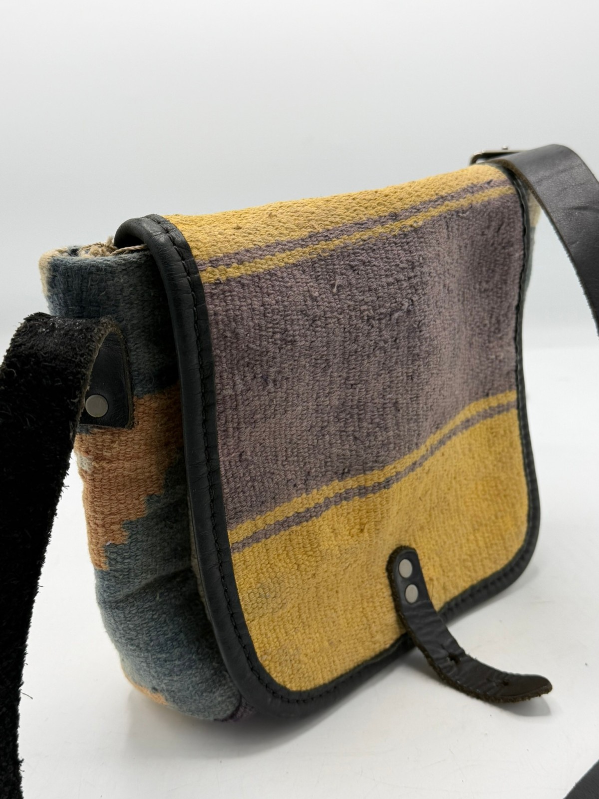 Will Leather Goods rug pattern Messenger Bag Native American