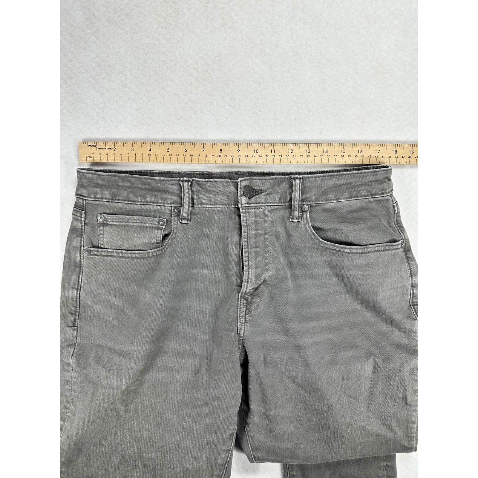 American Eagle Airflex+ Jeans Mens 34×30 Gray Real Good Stretch Denim Pants