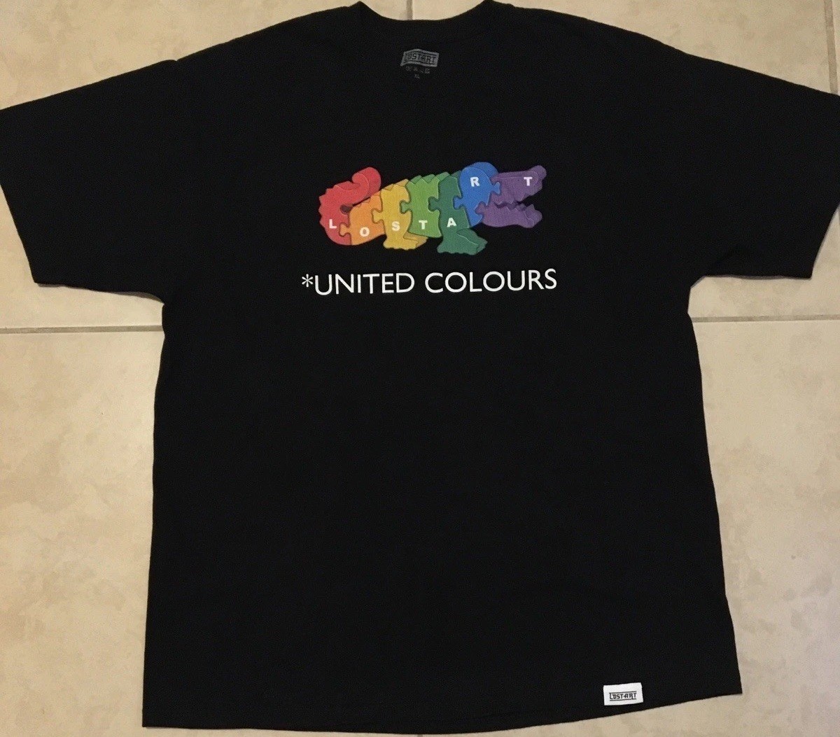 Lost Art Skate Shop Benetton Shirt XL Polar Isle Skateboards Cafe FTC Vtg Y2K