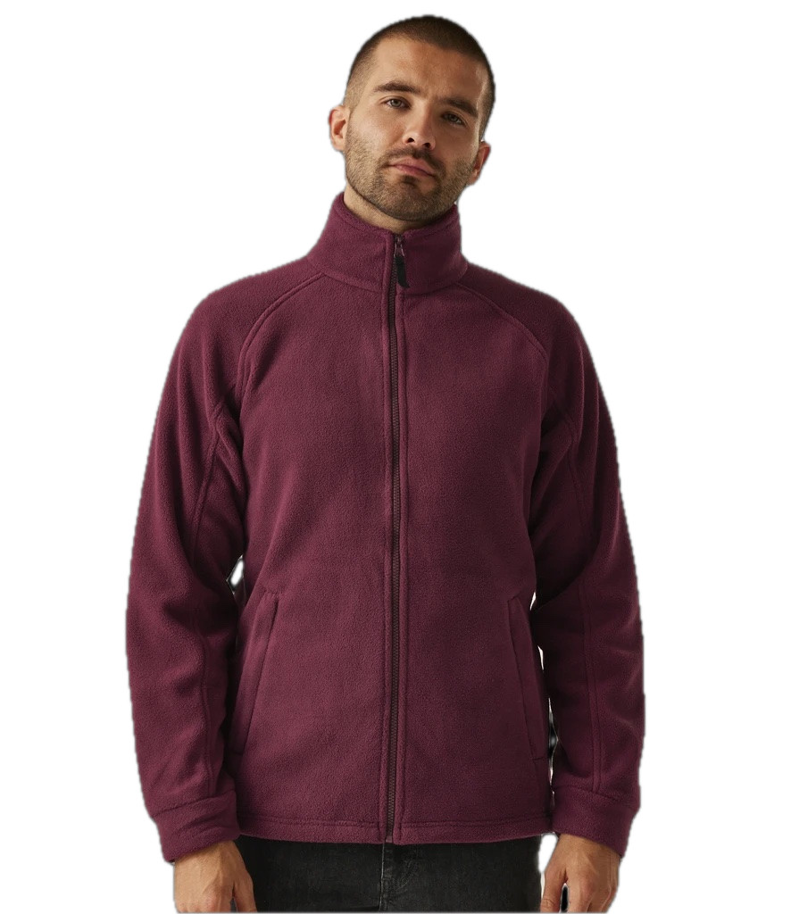 Full Zip Fleece Jacket Regatta Thor III Long Sleeve Fleece Upright Collar