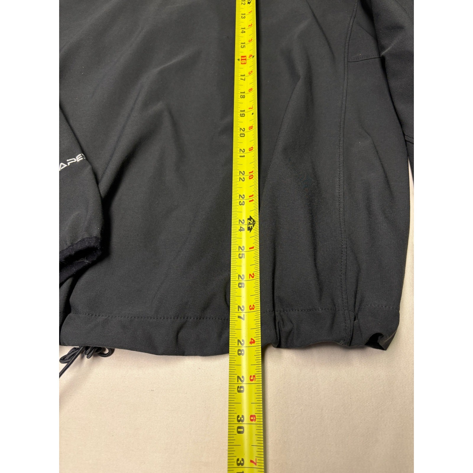 The North Face TNF Apex Softshell Jacket Mens Medium Black Full Zip Performance