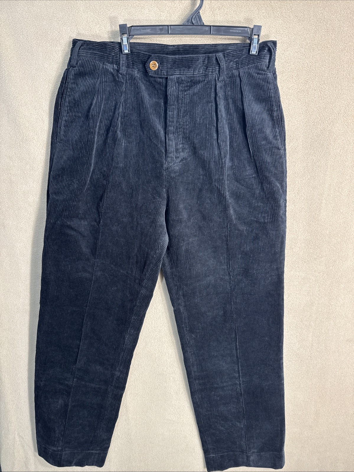 Non Stock Corduroy Pant Black or Dark Navy Men’s M Medium 32×30 Cotton