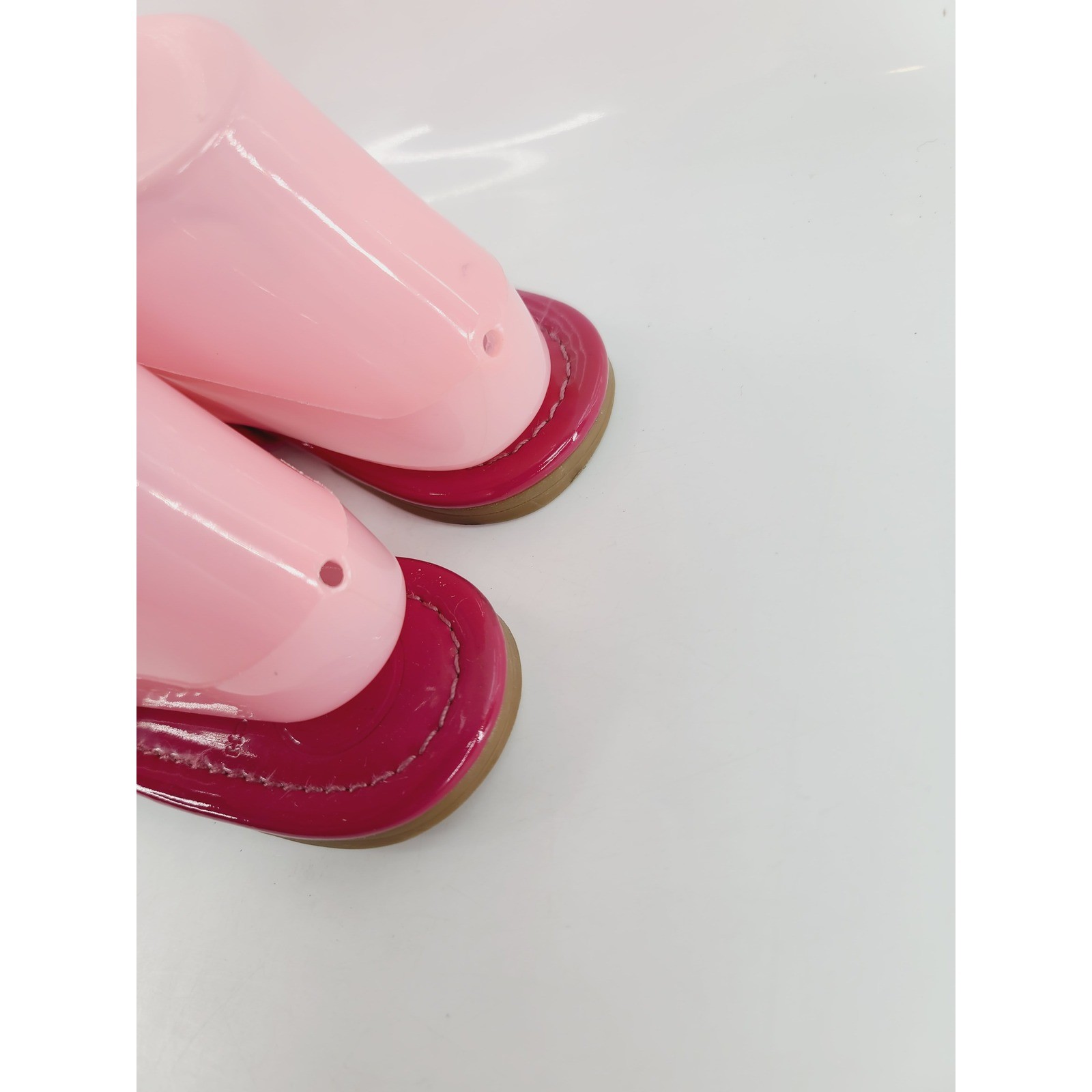 Tory Burch, Open Toe Synthetic / Rubber Jelly Flat Sandals, Women, Size 7, Pink