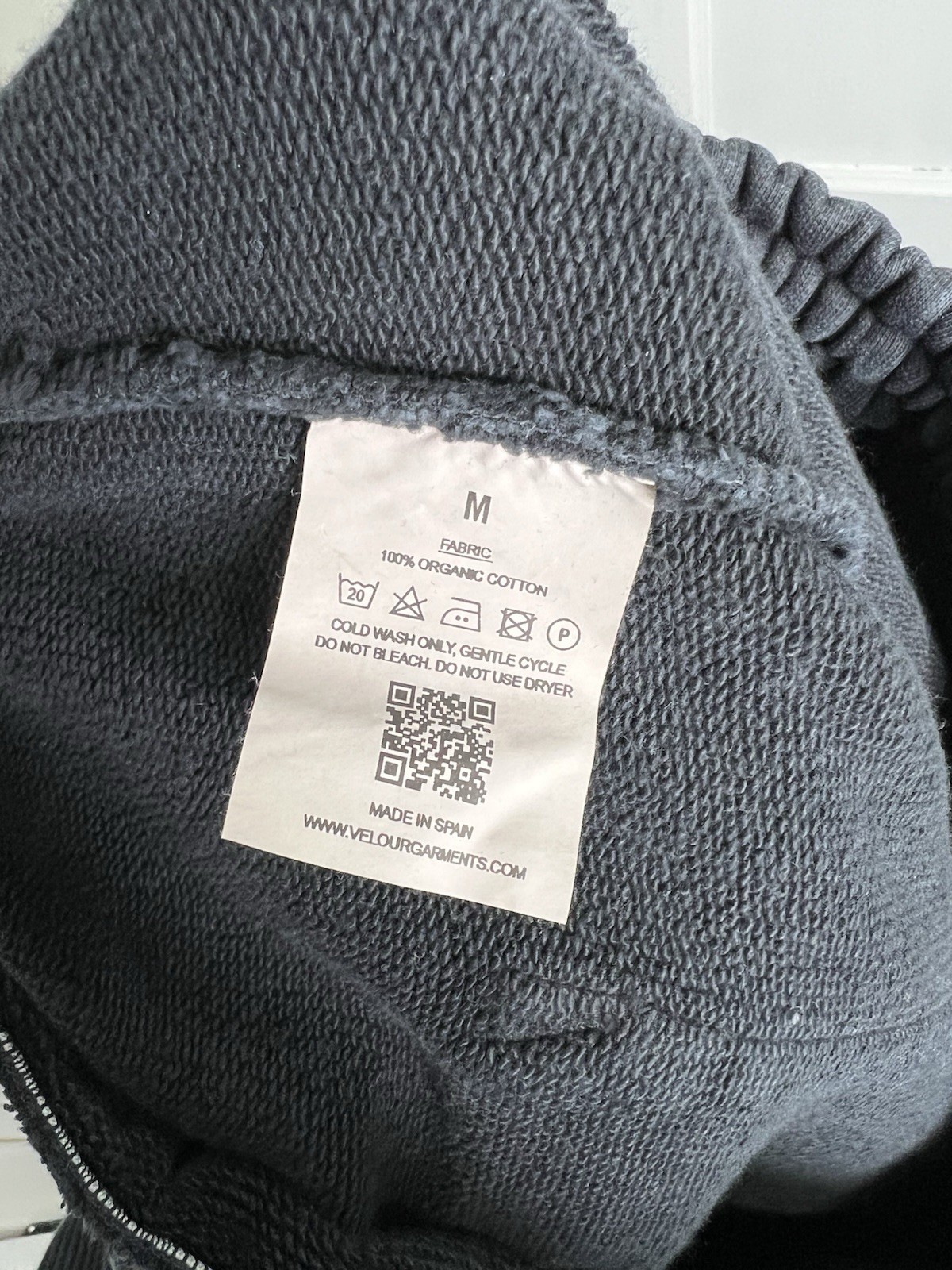 Velour Garments 600 GSM ‘Anthracite’ Straight-leg Pants × 1