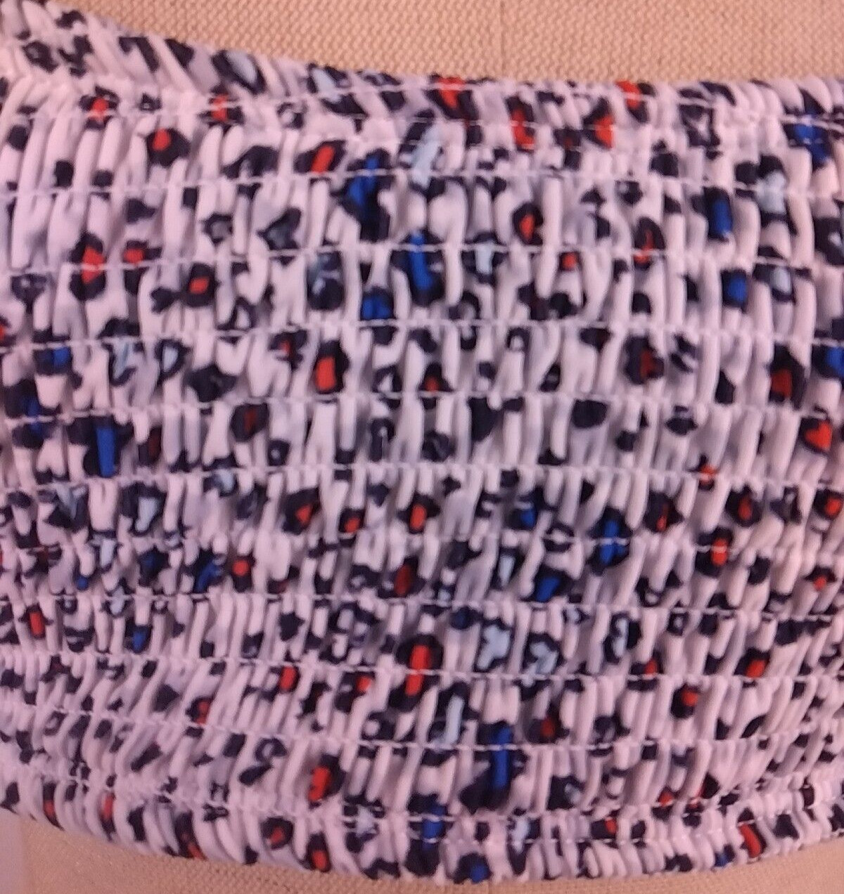 Xhilaration Ladies Colorful Nylon Heart Design Swim Top Size L (51)