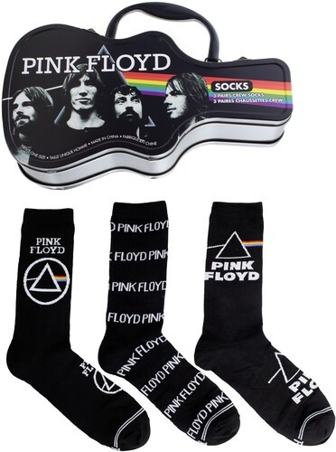 Pink Floyd – Perri’s – Pink Floyd – Crew Socks (3 Pack Collector Guitar Shape Ti