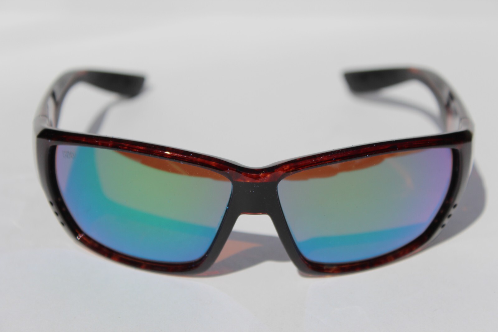 COSTA DEL MAR Tuna Alley POLARIZED Sunglasses Tortoise/Green Mirror 580G NEW