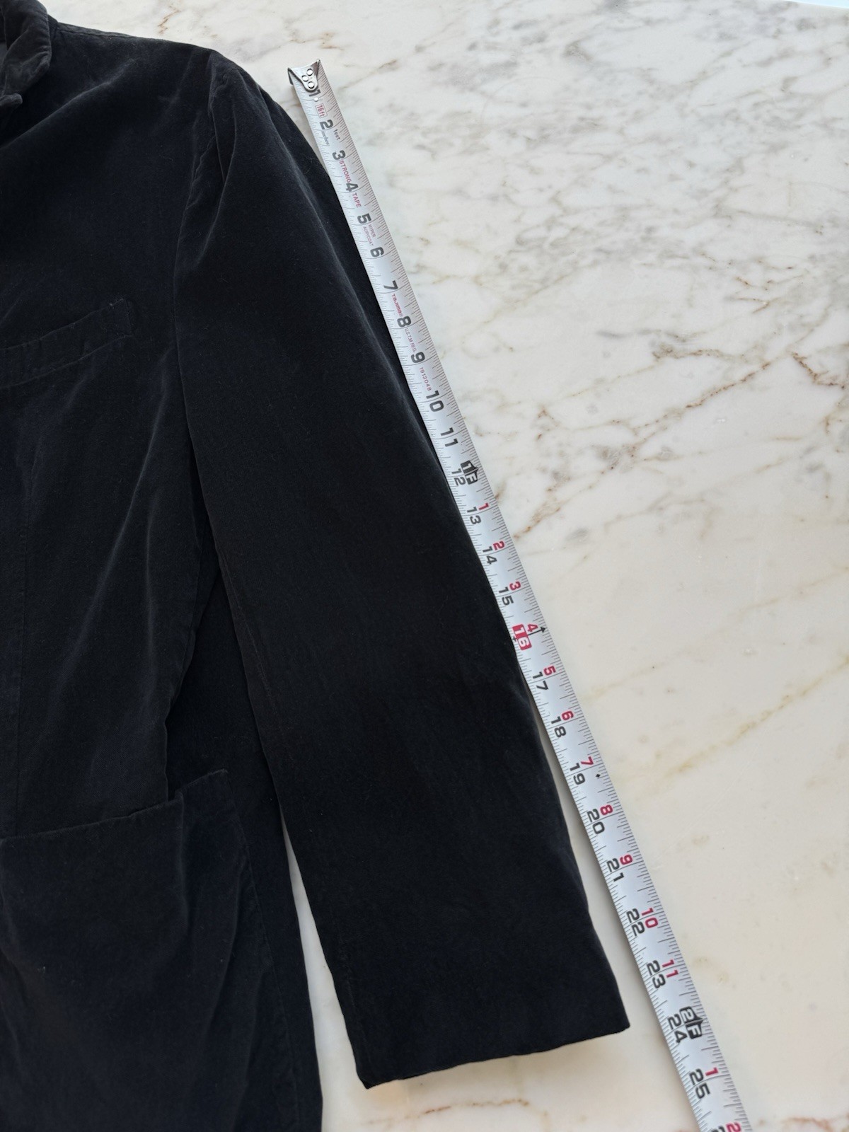 Boglioli K Jacket Black Cotton Moleskin Unstructured Blazer Sport Coat IT 52 42