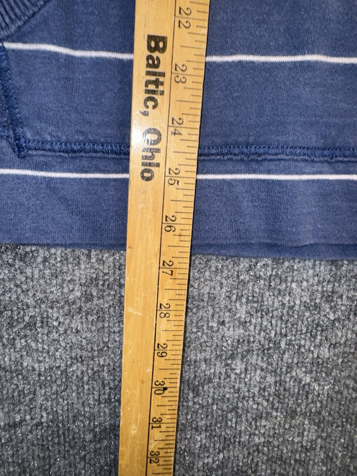 American Eagle Vintage Fit Pullover Sweatshirt Men’s Size M Blue Striped AE77