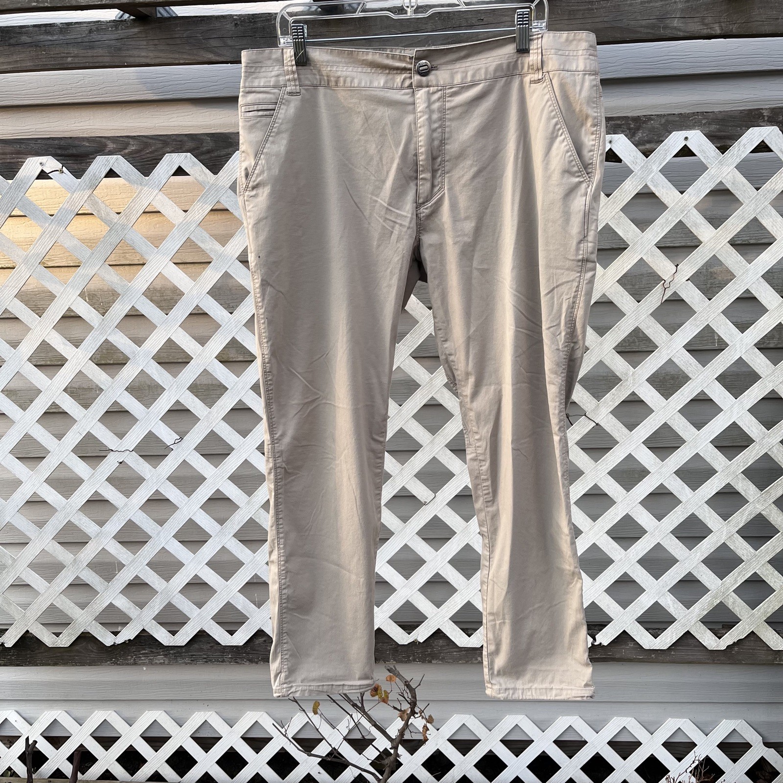 KUHL Resistor Lite Chino Pants Sz 36×29 Beige Outdoors Hiking Adventure Stretch