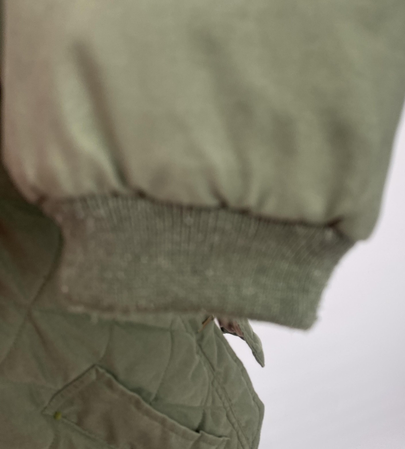 Mountain Horse Quilted Jacket Womens Medium Green Detachable Sleeves Equestrian