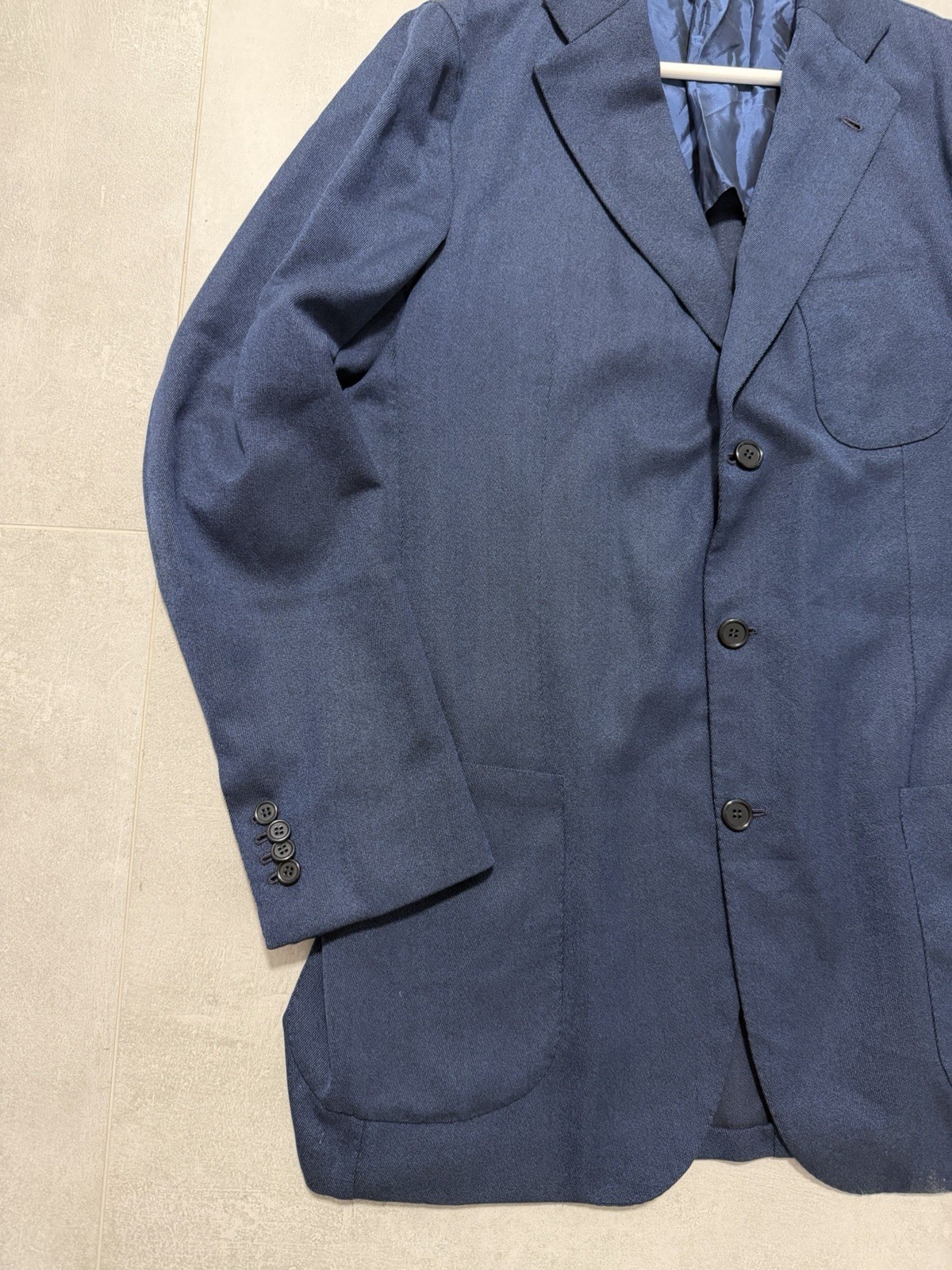 Orazio Luciano – Napoletana Custom Made Blazer Jacket Navy Blue Size 54 Italy