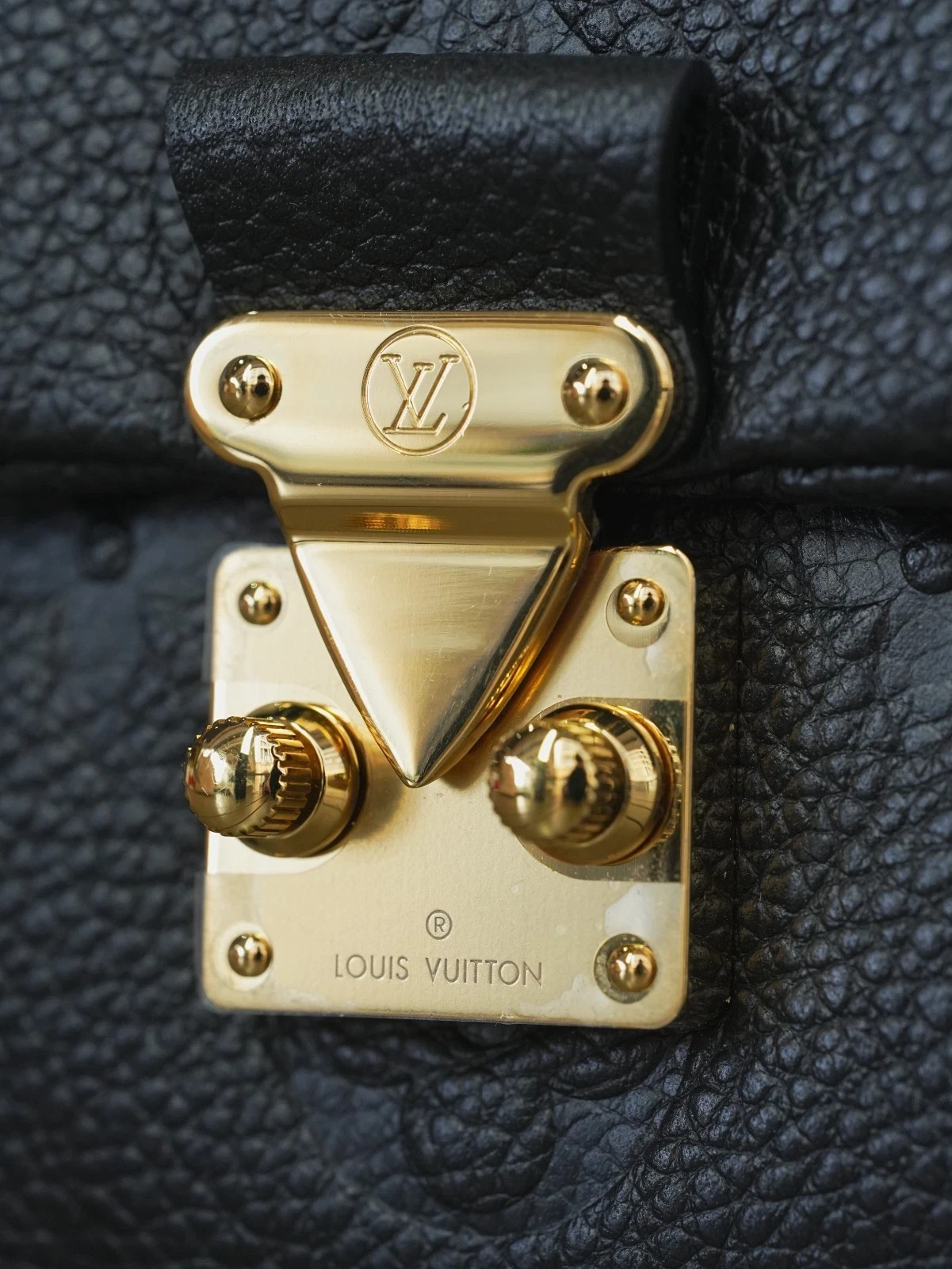 Louis Vuitton Madeleine Nano Monogram Empreinte Top Handle Chain Crossbody GHW