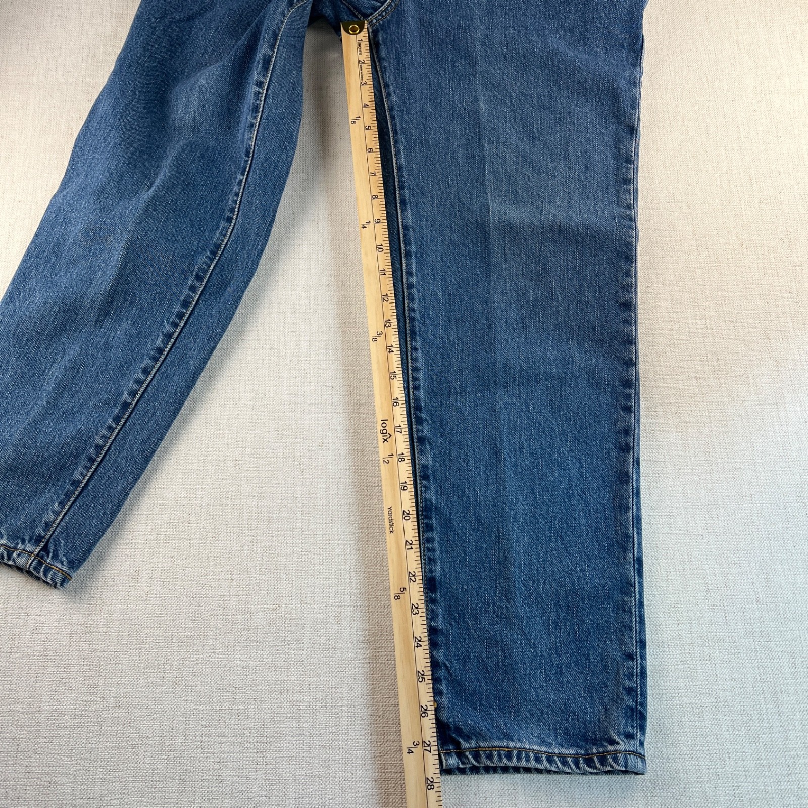 Vtg 90s Levis 550 10in Rise Mom Jeans size 10 Petite Classic Relaxed fit