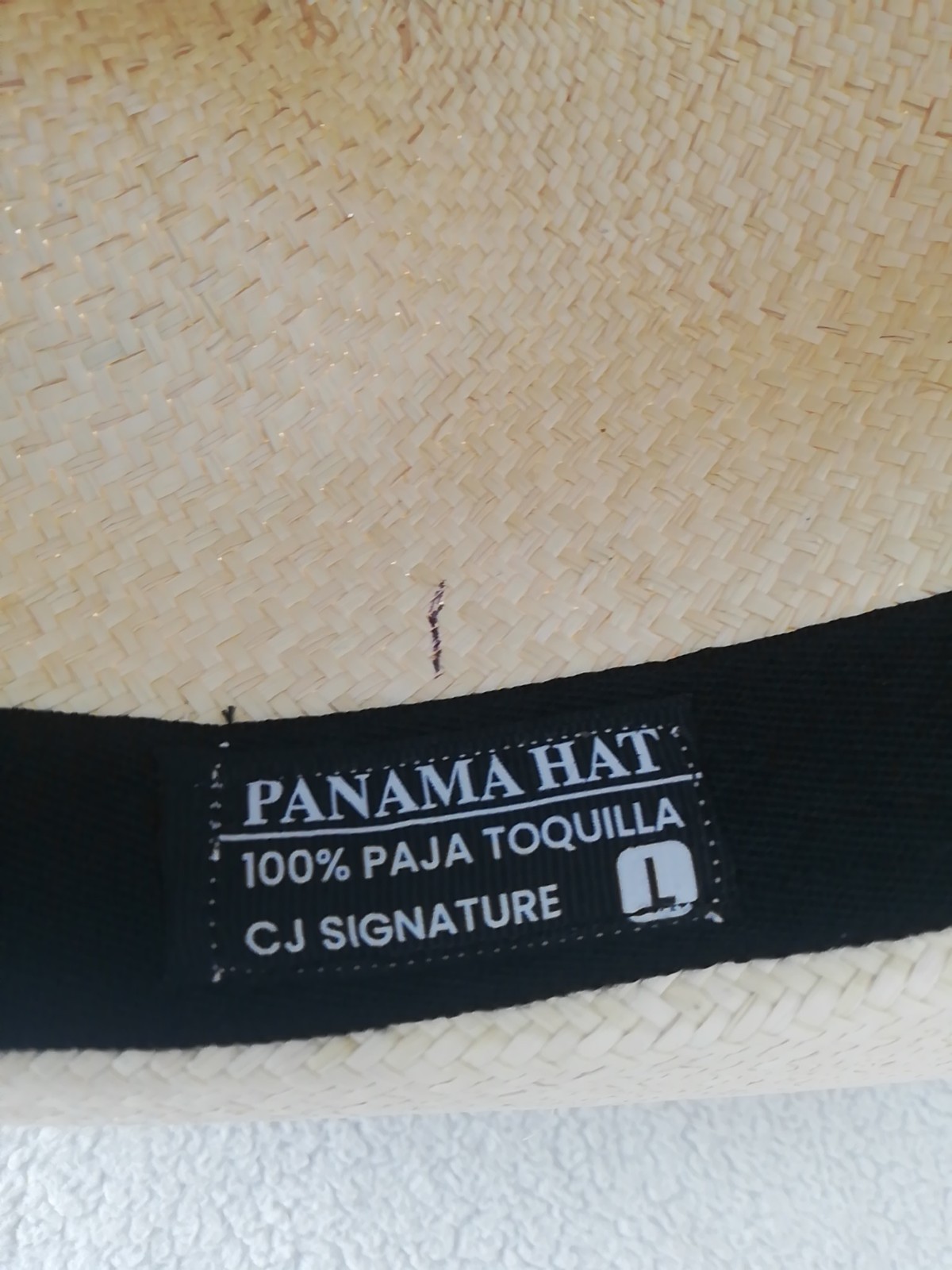 GENUINE ECUADOR HAT “PANAMA HAT” 100% TOQUILLA STRAW LARGE 60Cm CLASSIC BEIGE