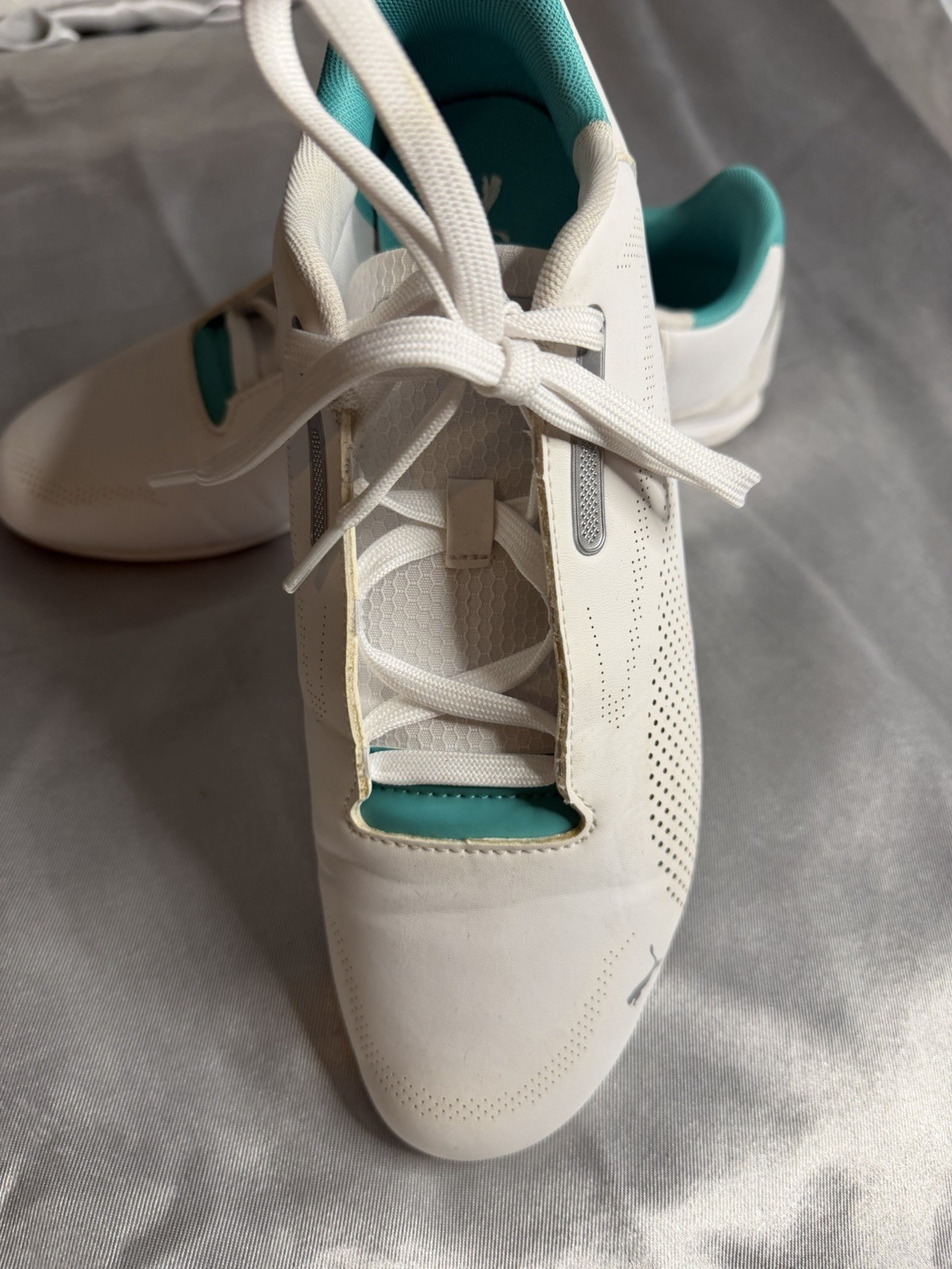 PUMA Mercedes-AMG Petronas F1 Drift Cat Decima 2.0 White/Teal 308430-02