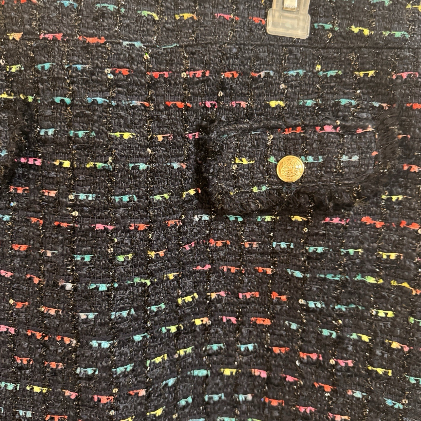 Talbots Rainbow tweed blazer jaket and skirt set sz 16