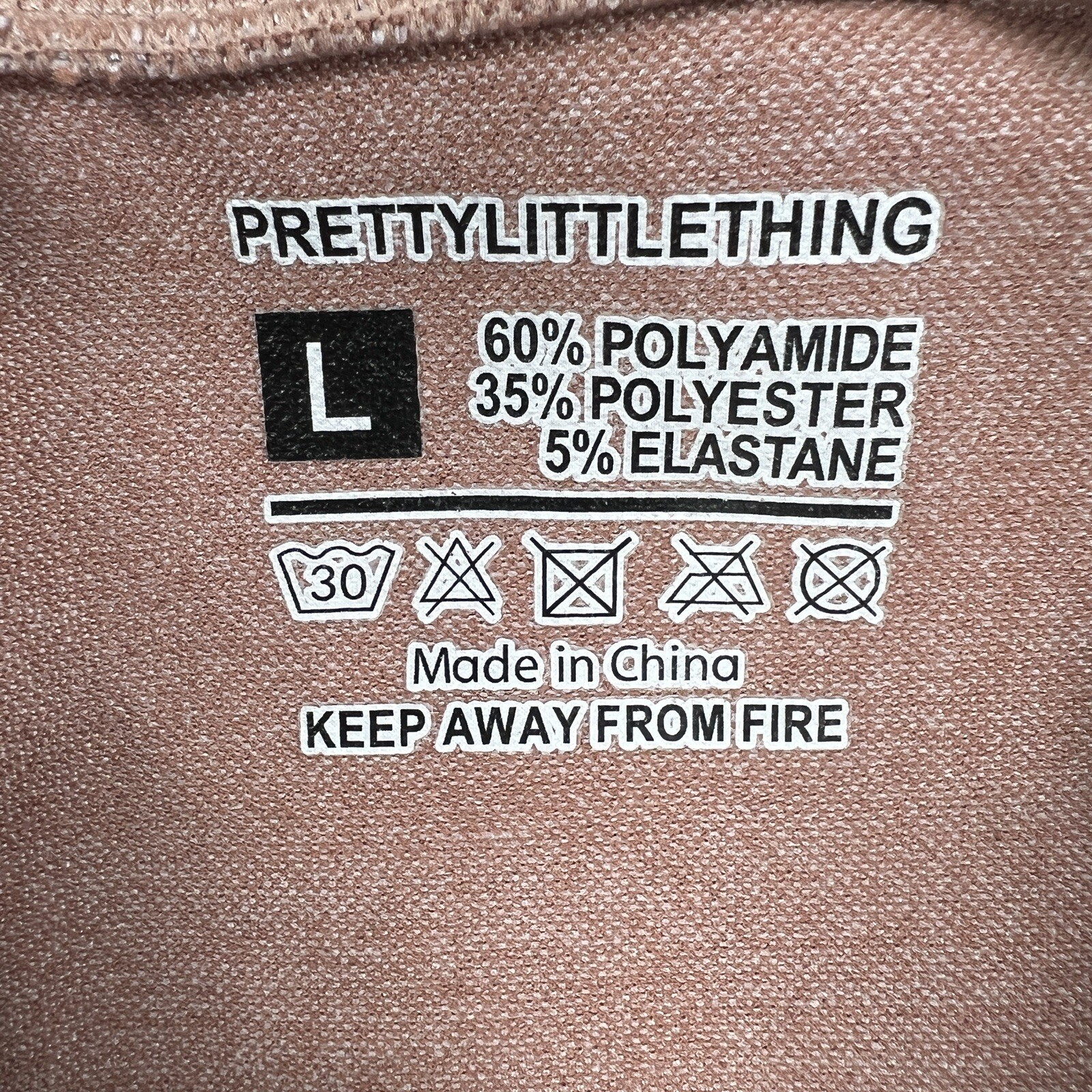 PrettyLittleThing Sweatshirt Womens Large Brown Long Sleeve Full Zip Soft