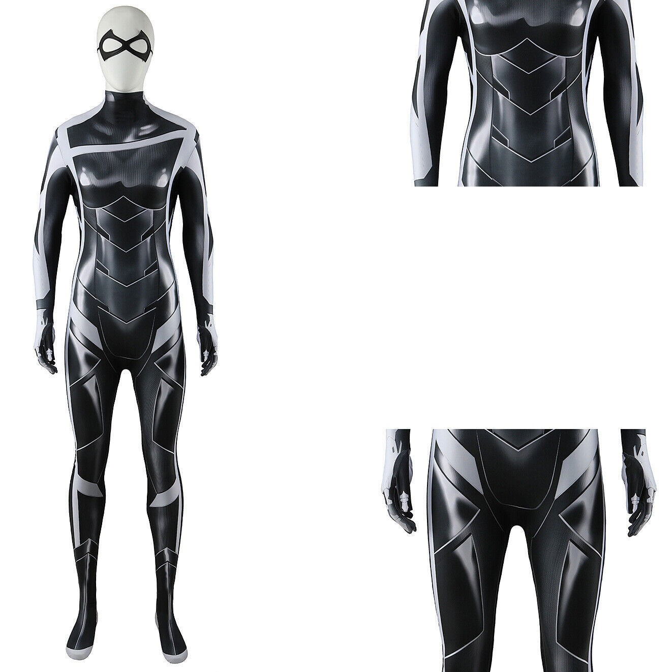 New Black Cat Jumpsuit Felicia Hardy Bodysuits Cosplay Zentai Costume Halloween