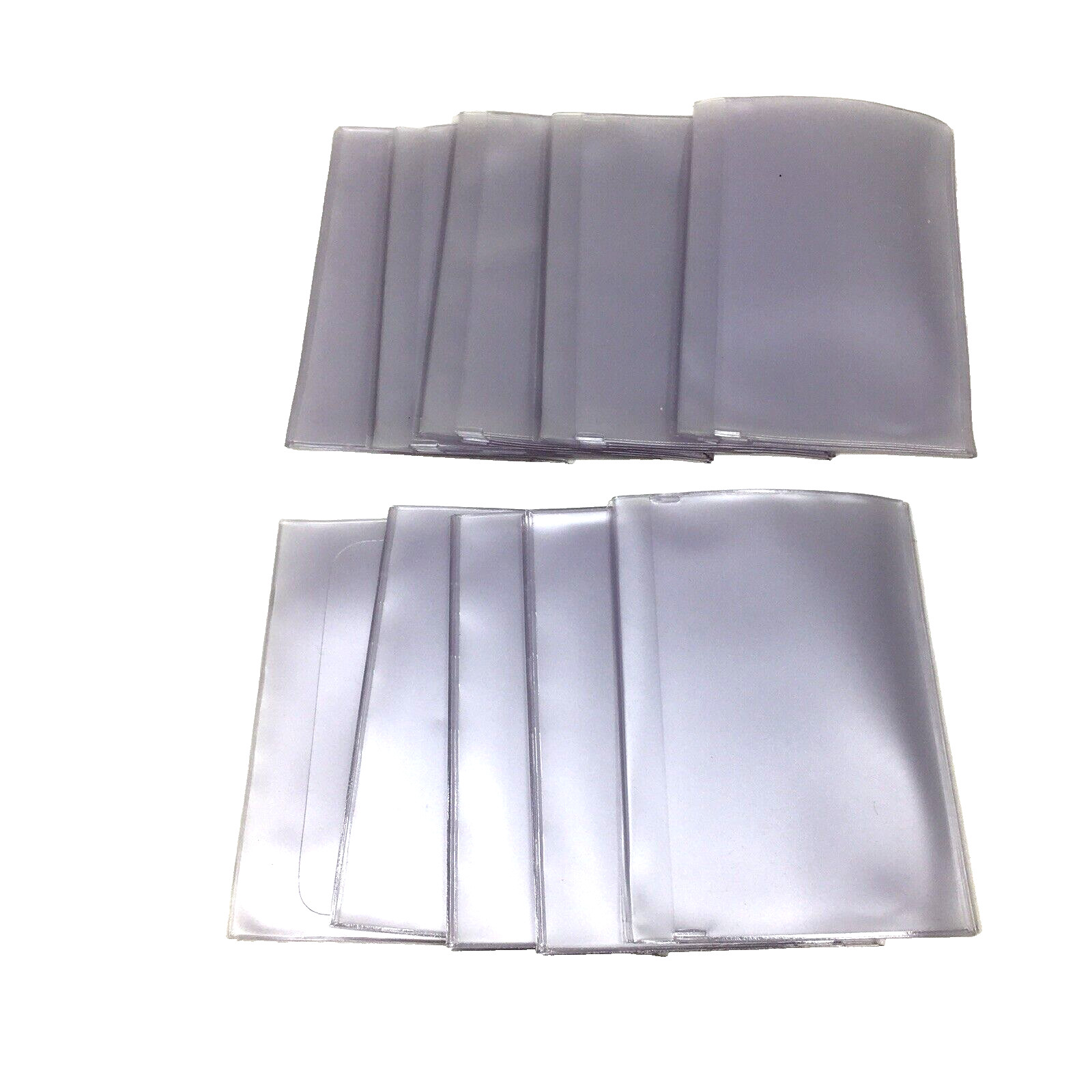 Plastic Wallet Picture Credit Card Inserts for Billfolds 10 pc side Load 6 Page