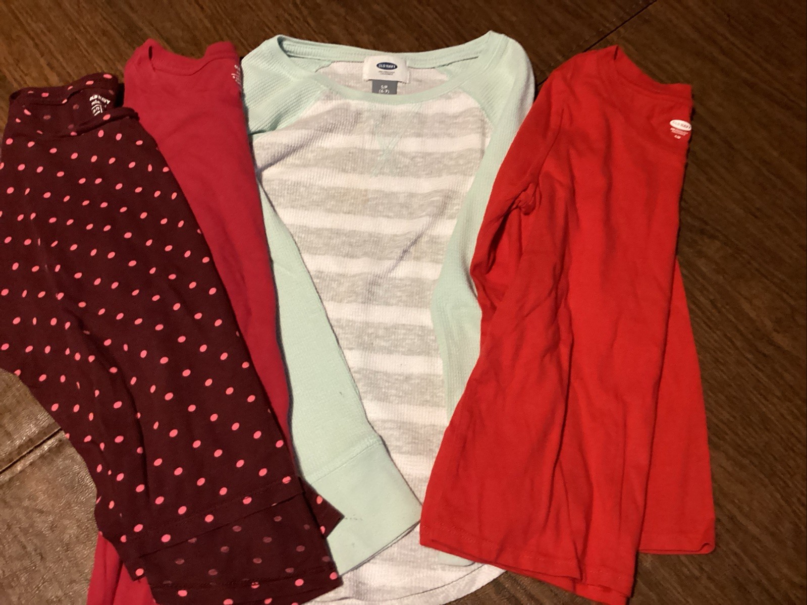 Girls Old Navy Lot 4 LS Shirt Sz 6/7