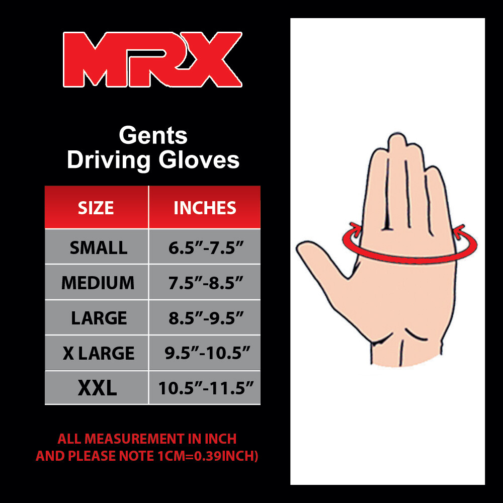 Men’s Driving Gloves Chauffeur Car Motorcycle Unlined Leather Police Drivers MRX