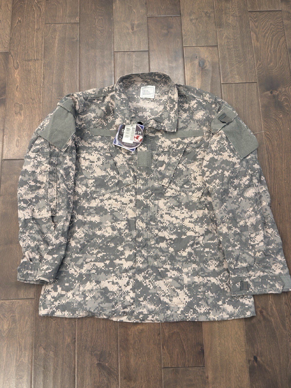 NWT Defender Jacket Mens Sz Large-X-Long Digital Camo BDU Full Zip Army Military