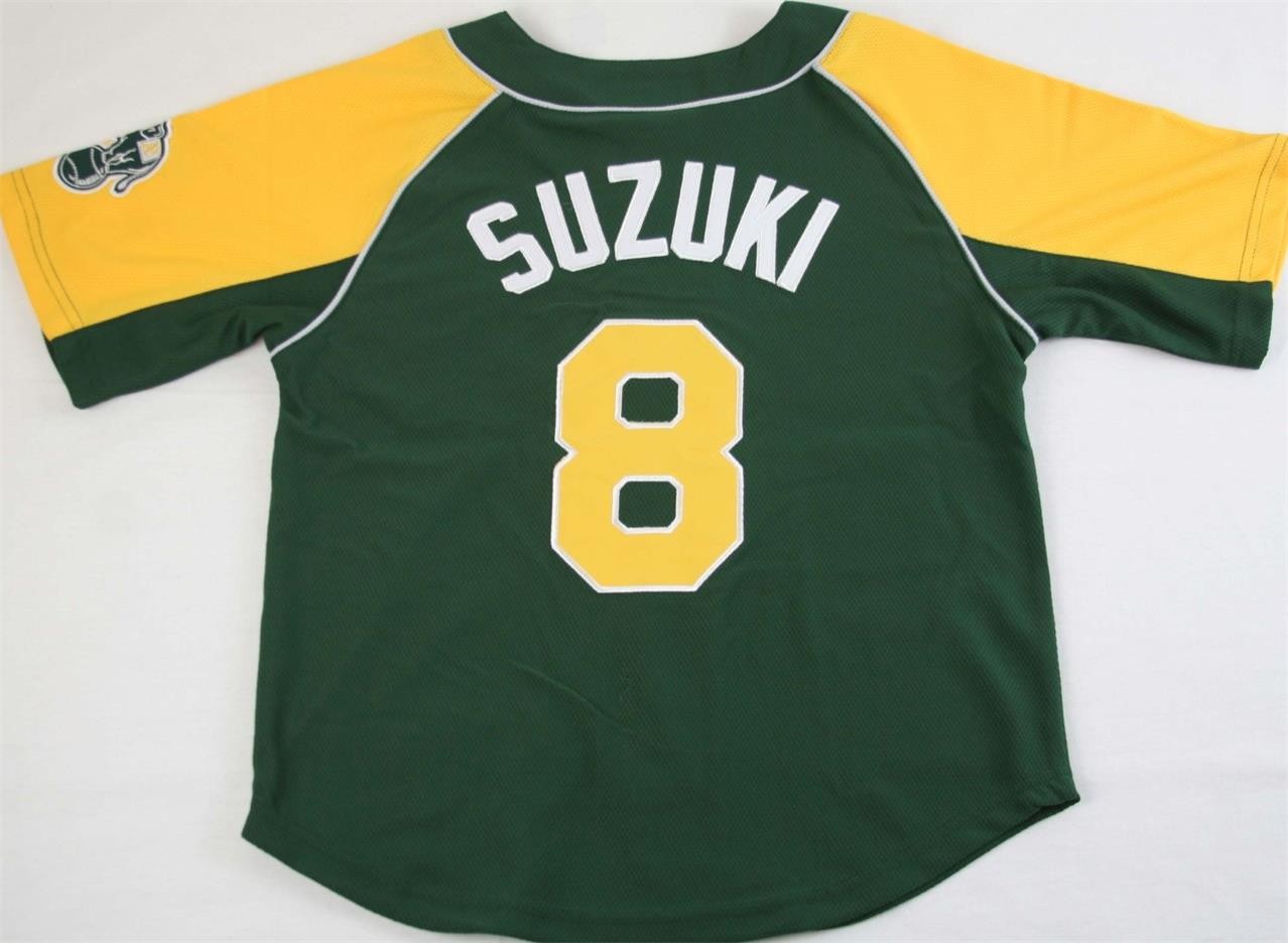 Kurt Suzuki #8 Oakland Athletics A’s Authentic MLB Youth Baseball Jersey NWT