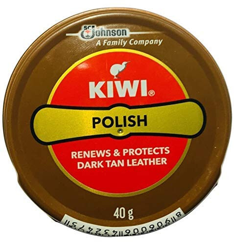Kiwi Shoe Polish Paste Black and dark tan [Pack Of 2 (one each)]