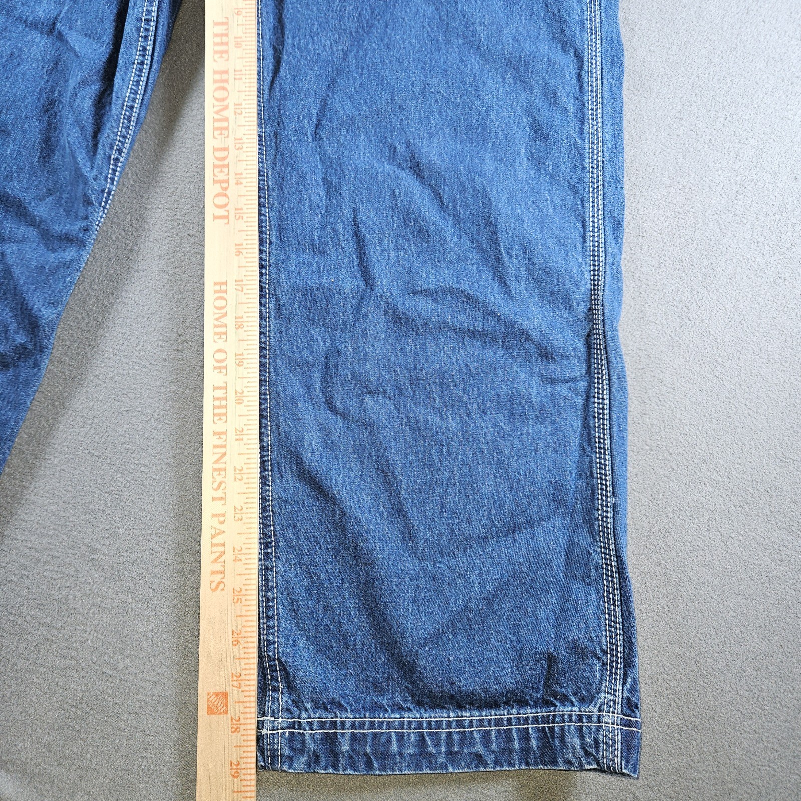 Vtg Jordache Denim Overalls Women M Carpenter Hammer Loop Baggy Y2K 90s Wide Leg