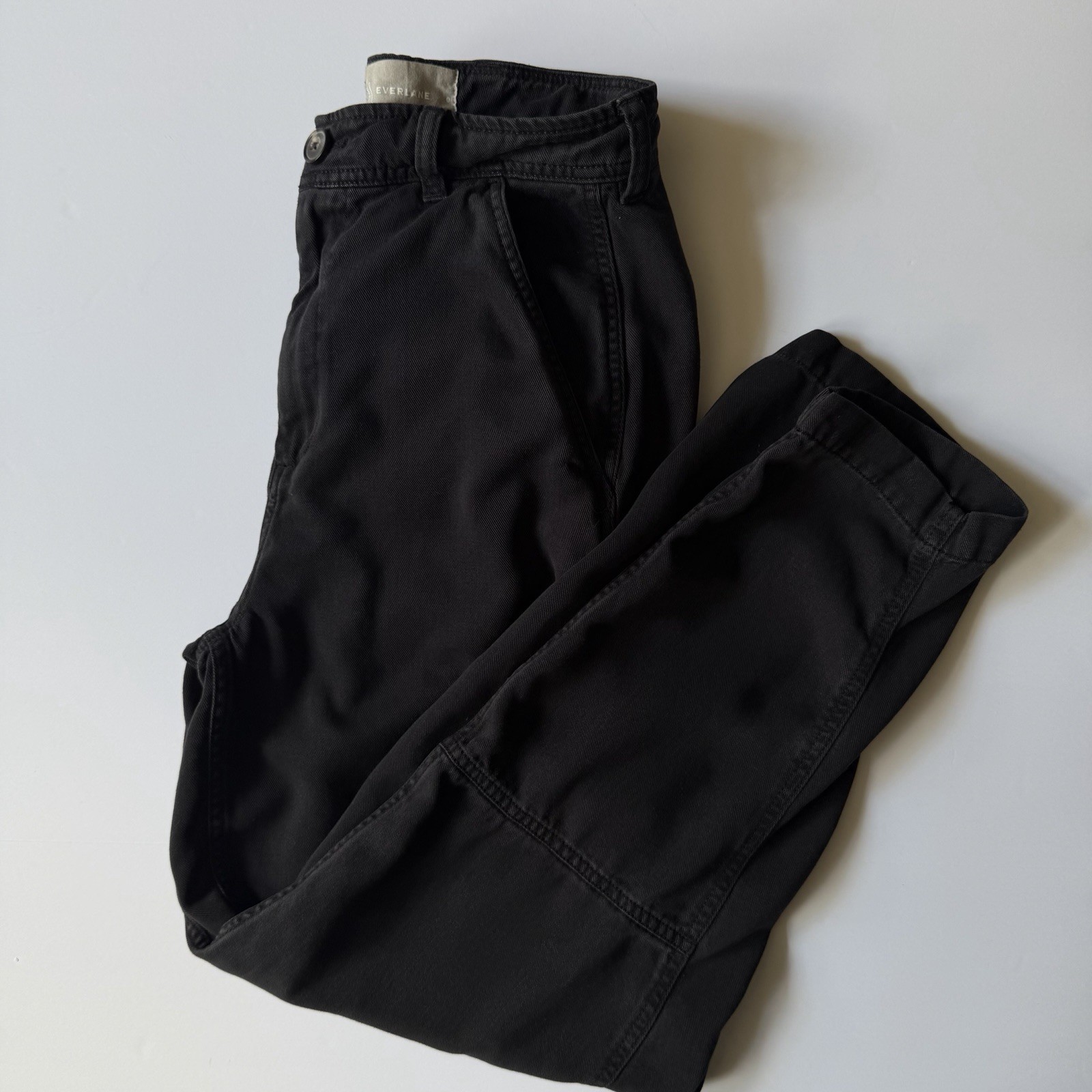 Everlane The Chino In Buttersoft Barrel Leg Pants 100% TENCEL Size 0