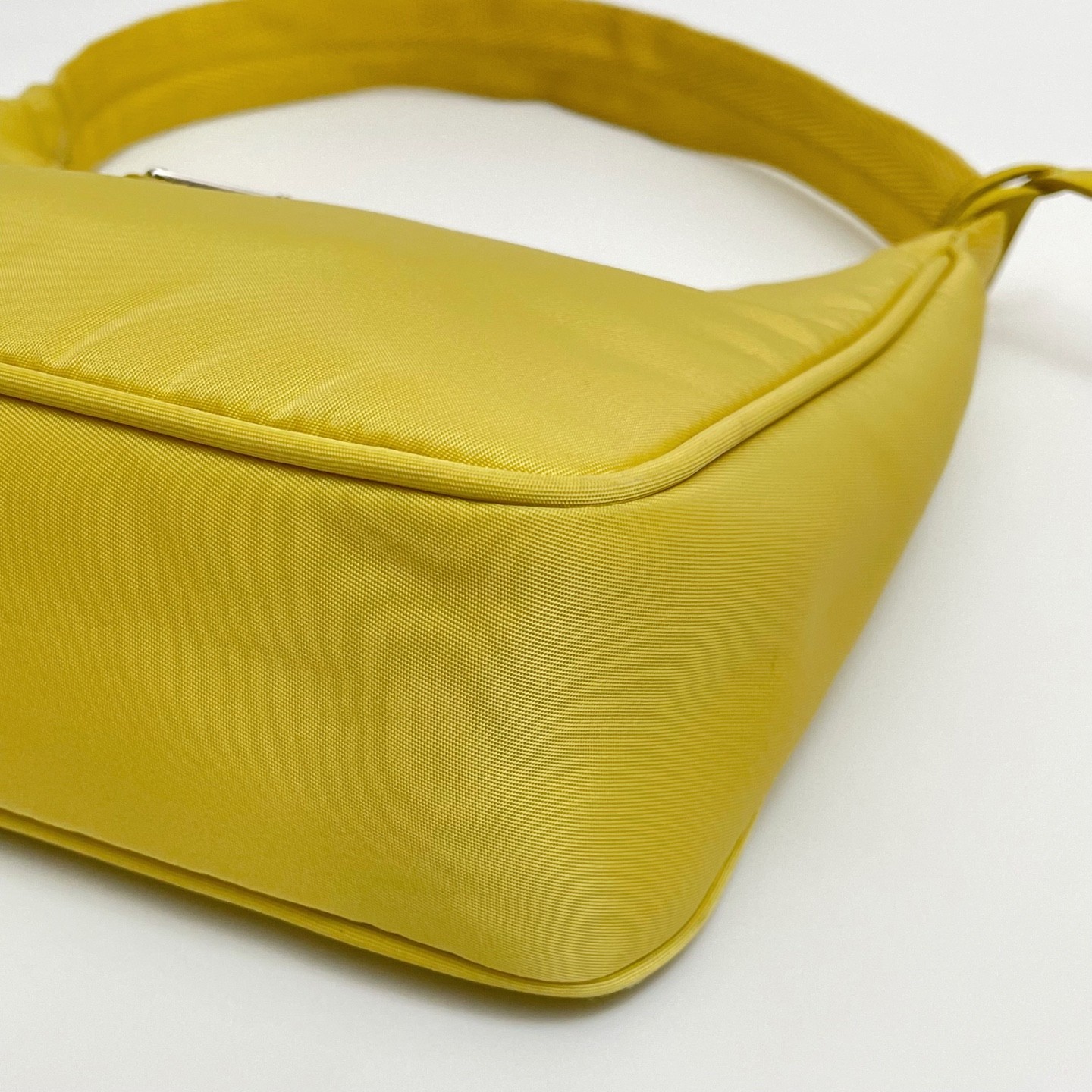 PRADA Re-Edition 2000 Re-Nylon Yellow Hobo Shoulder Underarm Bag