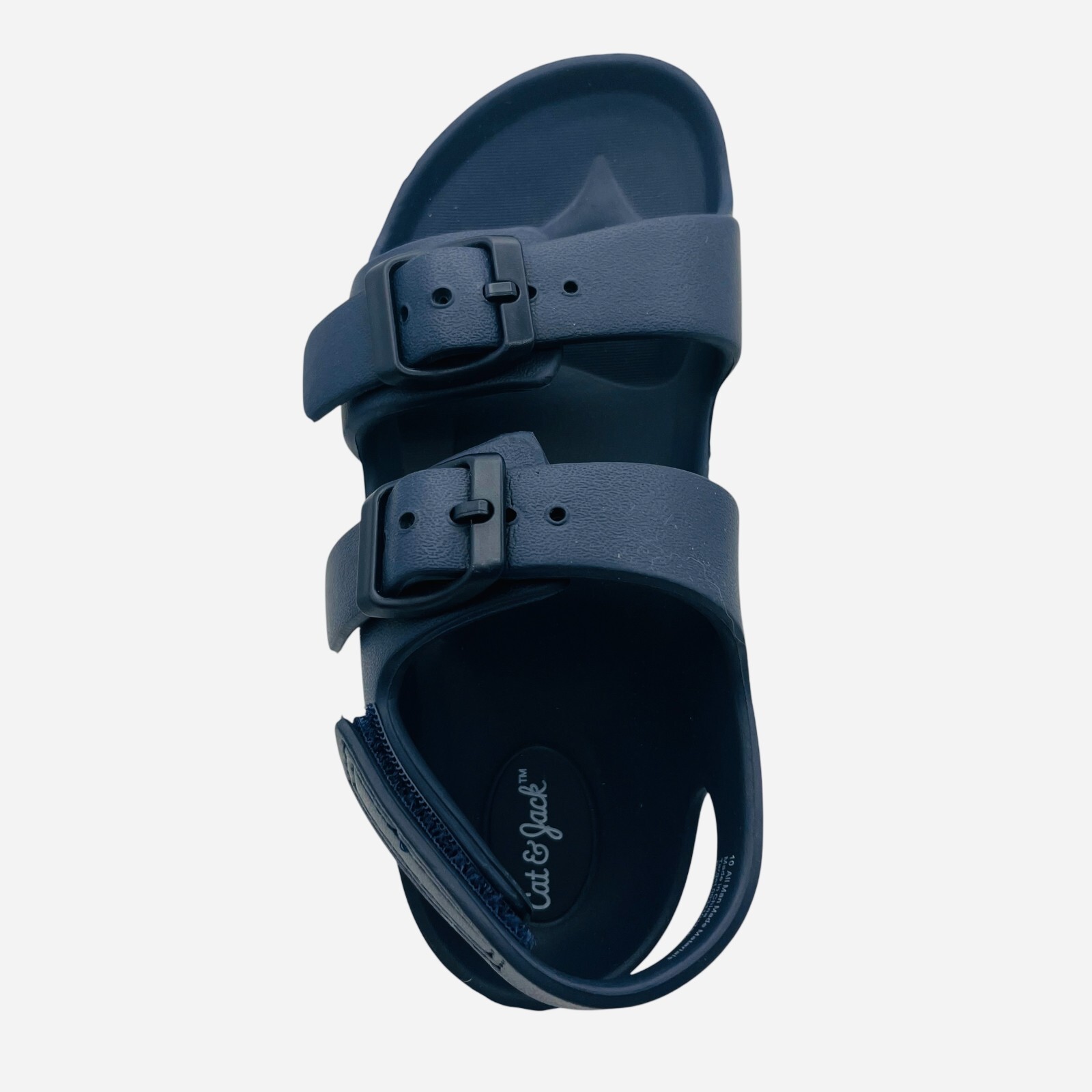 Toddler Ade Footbed Open D Toe Hook And Loop Heel Strap Sandals Blue Cat & Jack
