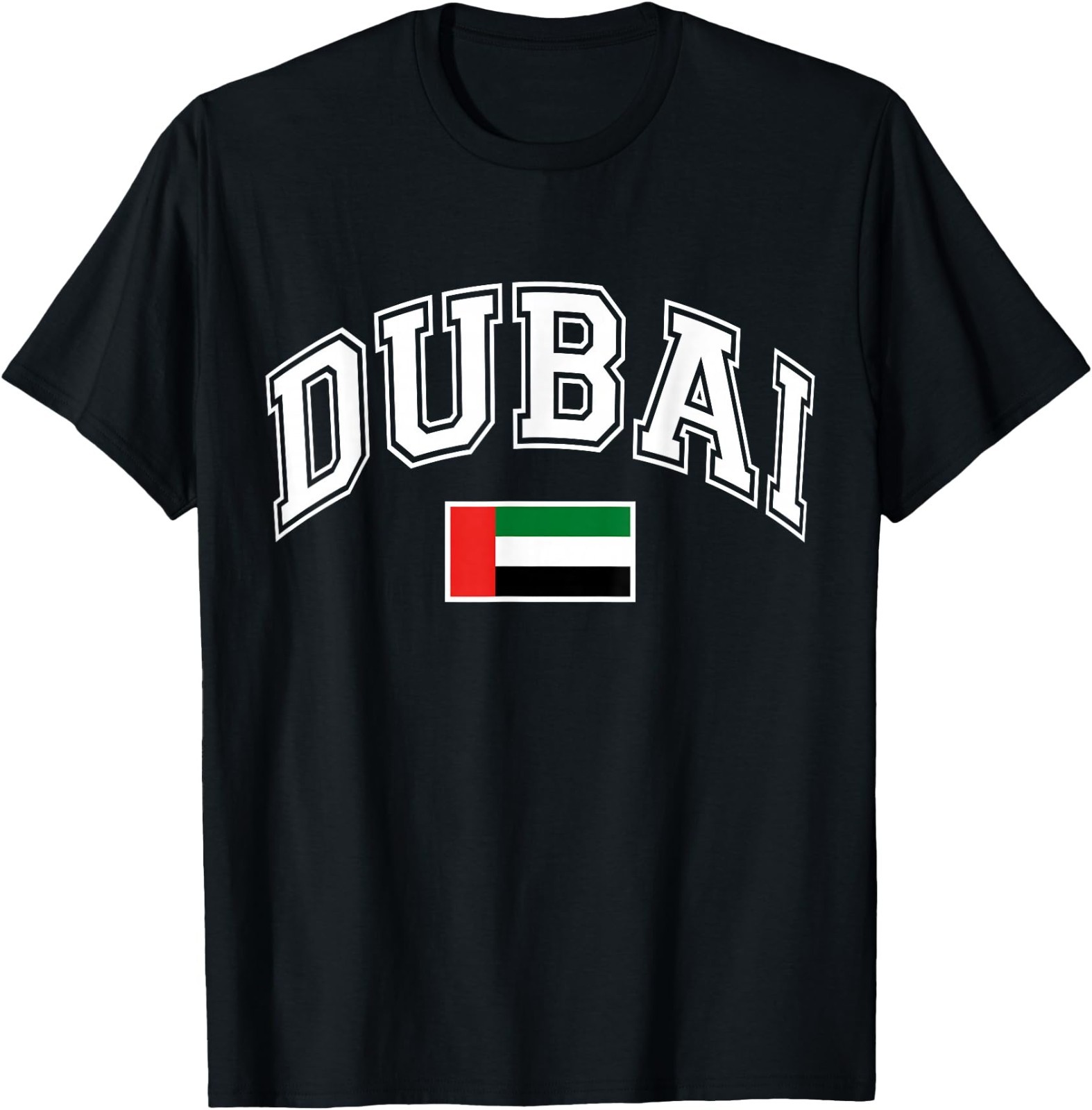 Dubai UAE United Arab Emirates Flag Graphic T-Shirt