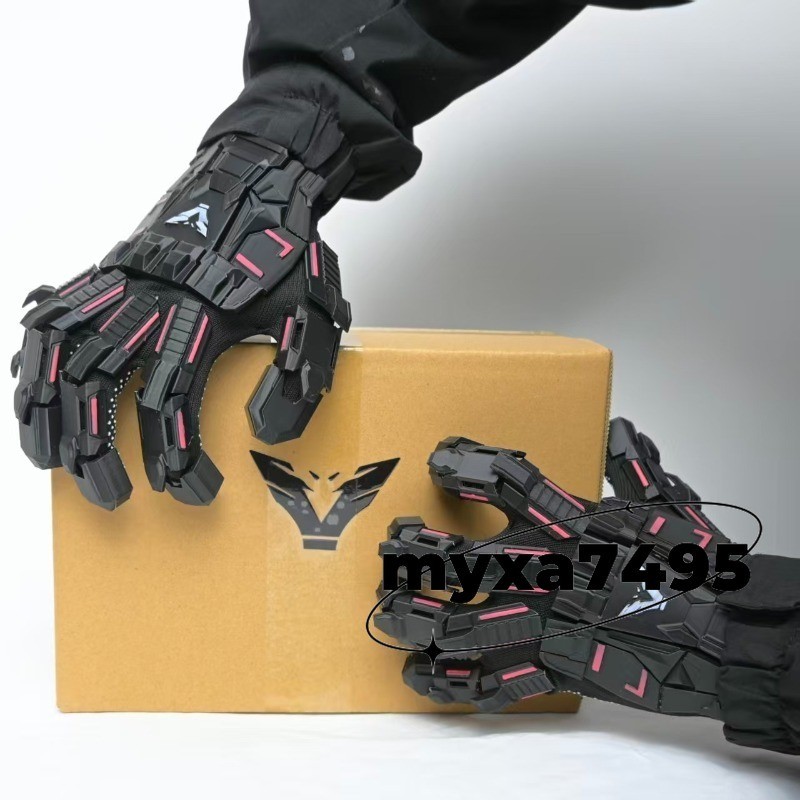 Cyberpunk Mechanical Gloves Tactical Armour Sci-Fi Robot Hand Cosplay Props Gift