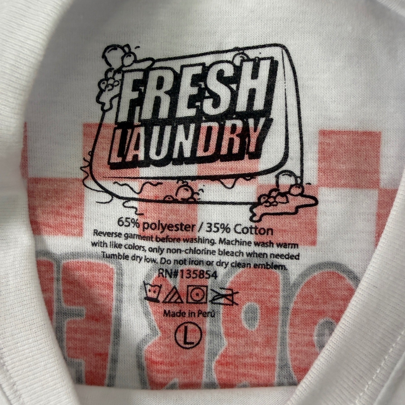 Fresh Laundry New York Flavor Pizza T-Shirt Mens L White Graphic Tee NYC NWOT