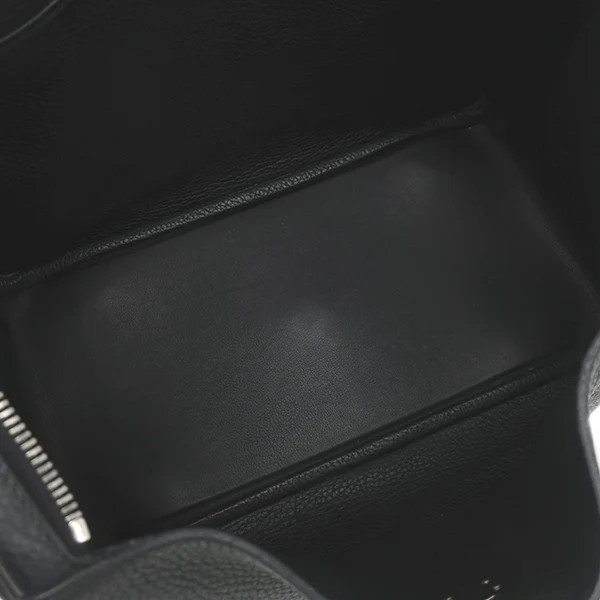 Hermes Lindy 30 2WAY Bag Handbag Black Unisex #HDB141