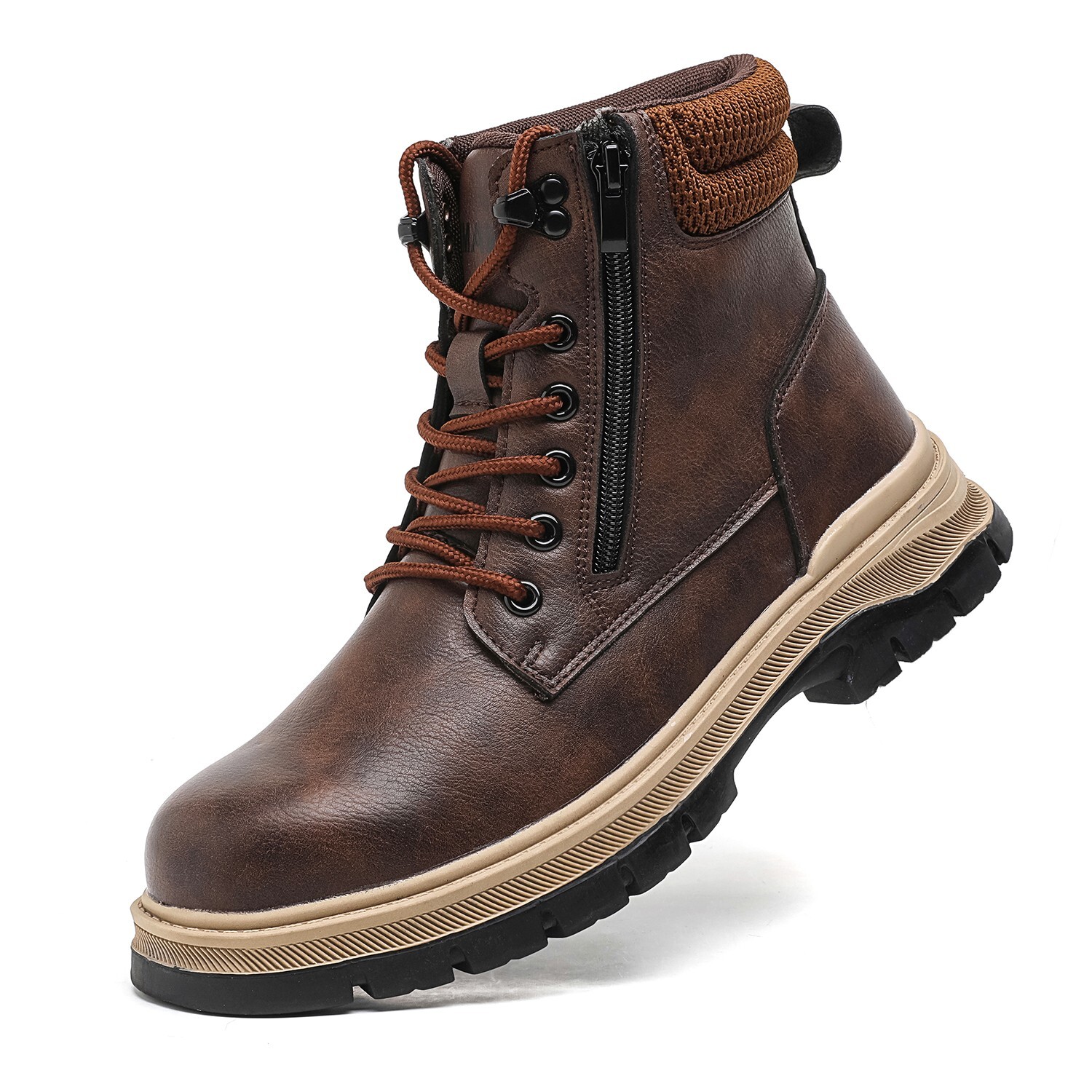 Work Boots Mens Waterproof Safety Shoes comfortable work shoes for men size 10